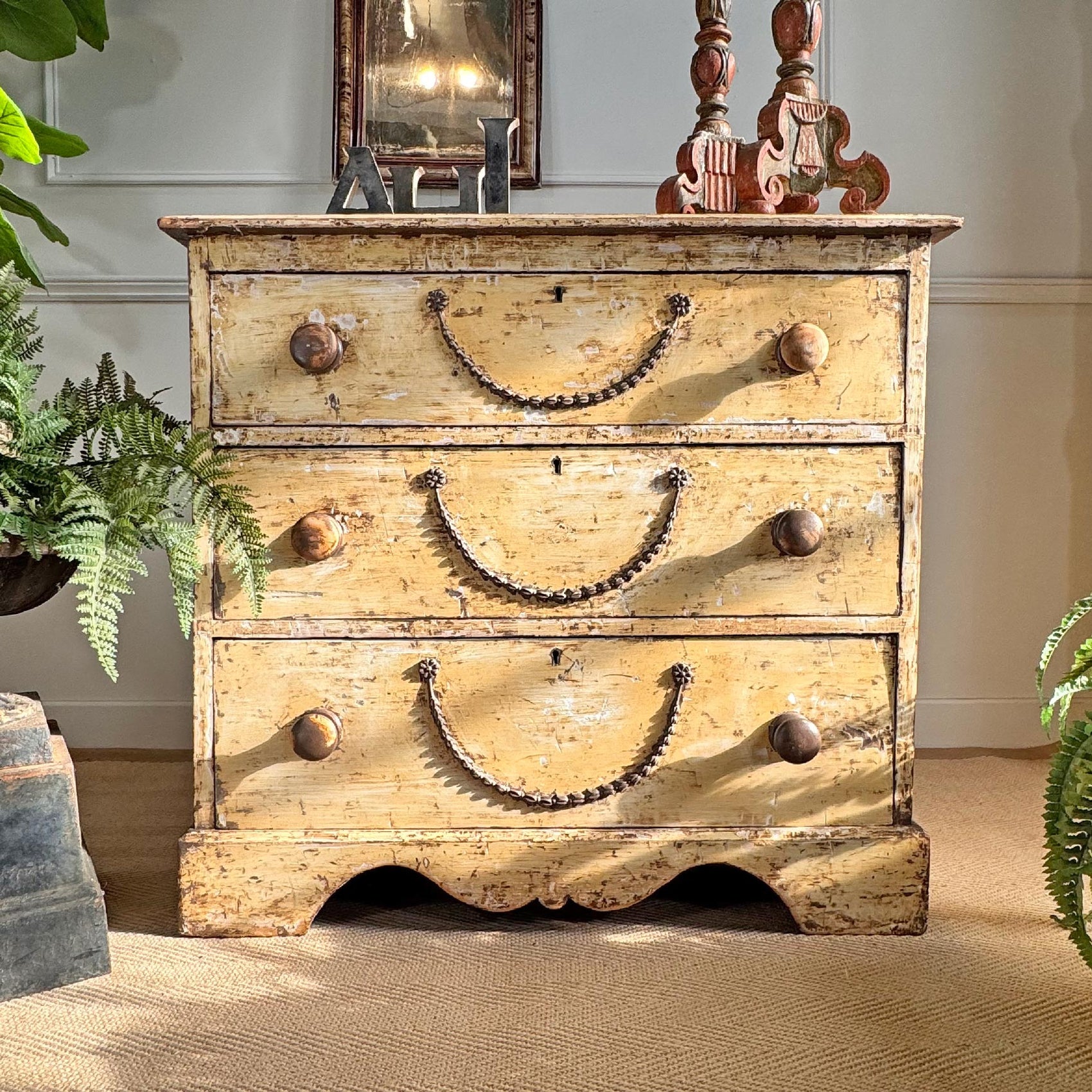 Antique Chest Of Drawers Circa 1900