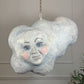 Large Folk Art Papier Mache Cloud With Face
