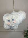 Large Folk Art Papier Mache Cloud With Face