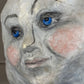 Large Folk Art Papier Mache Cloud With Face