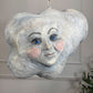 Large Folk Art Papier Mache Cloud With Face