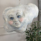 Large Folk Art Papier Mache Cloud With Face