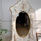 An Exceptional 19th-Century French Dieppe Carved Bone Wall Mirror