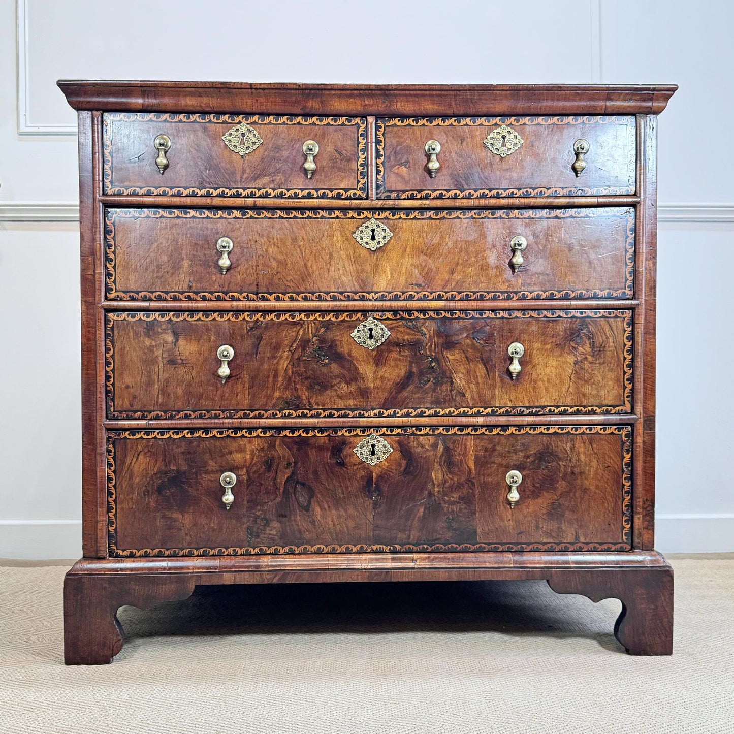 George II Parquetry Chest of Drawers Circa 1730
