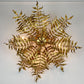 1950's Italian Gilt Leaf Fern Ceiling Light