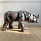 Very Large Liberty of London Leather Rhino Footstool