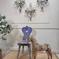 Maison Bagues Set of 3 Substantial Rock Crystal and Gilt Iron Wall Lights Circa 1930's France