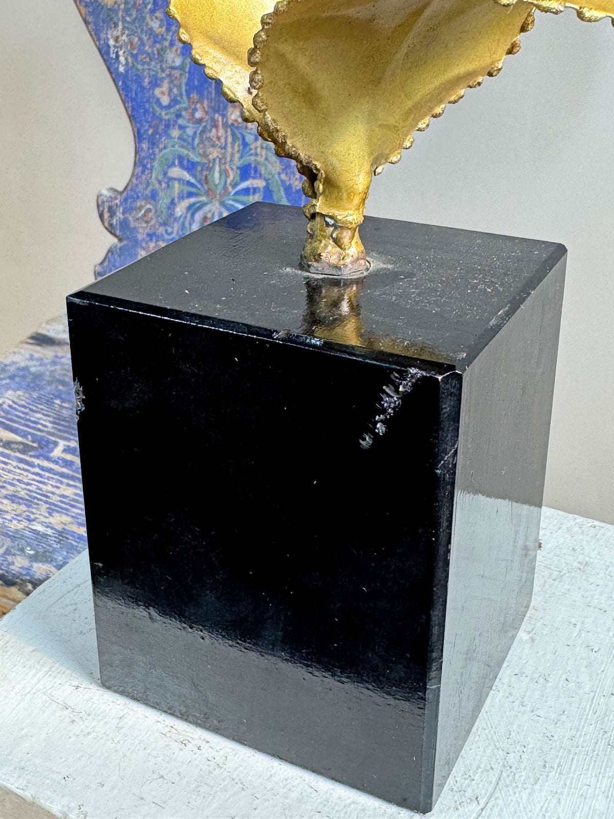 Maison Jansen Floral Table Lamp France 1970's