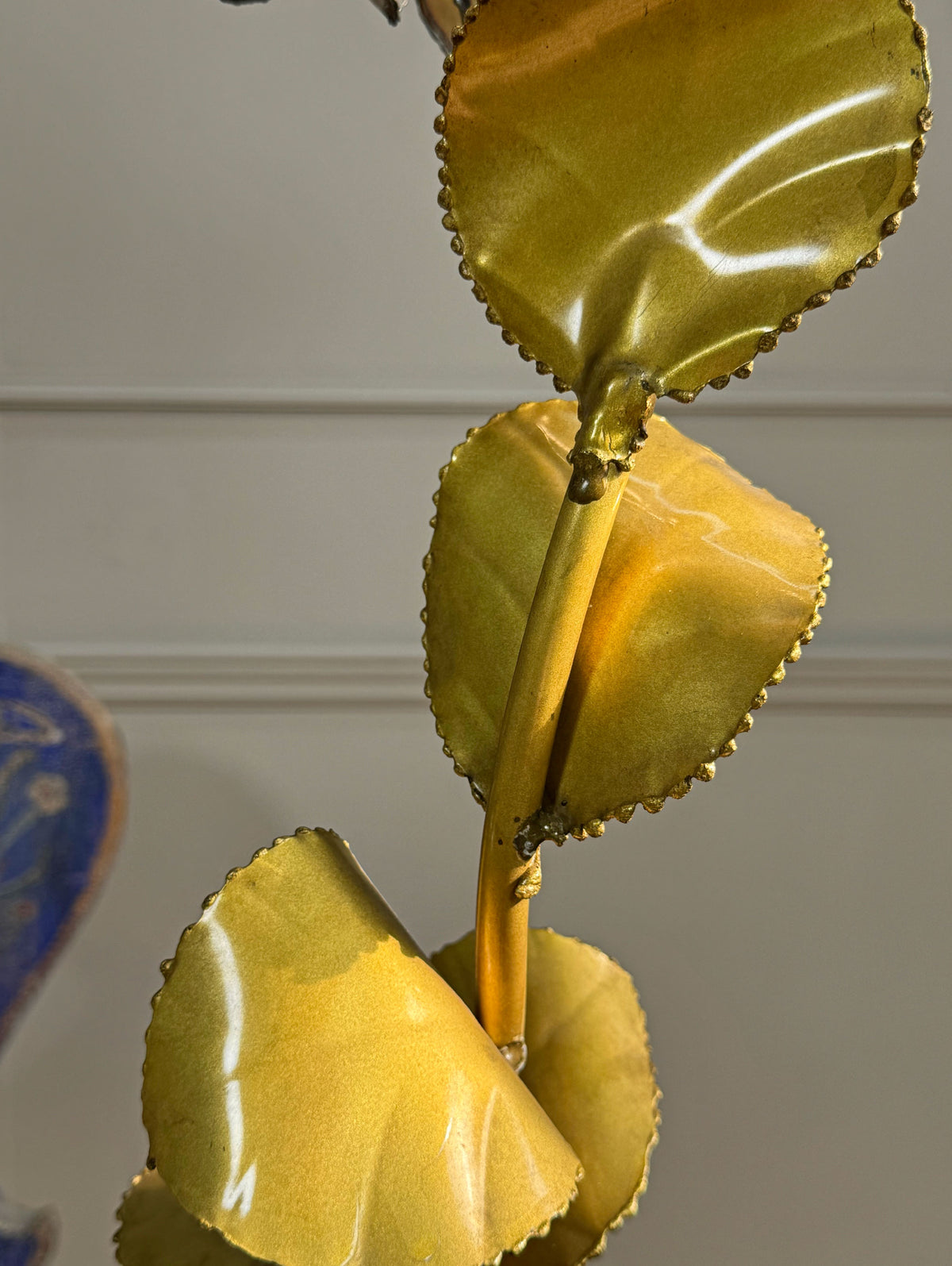 Maison Jansen Floral Table Lamp France 1970's