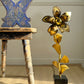 Maison Jansen Floral Table Lamp France 1970's