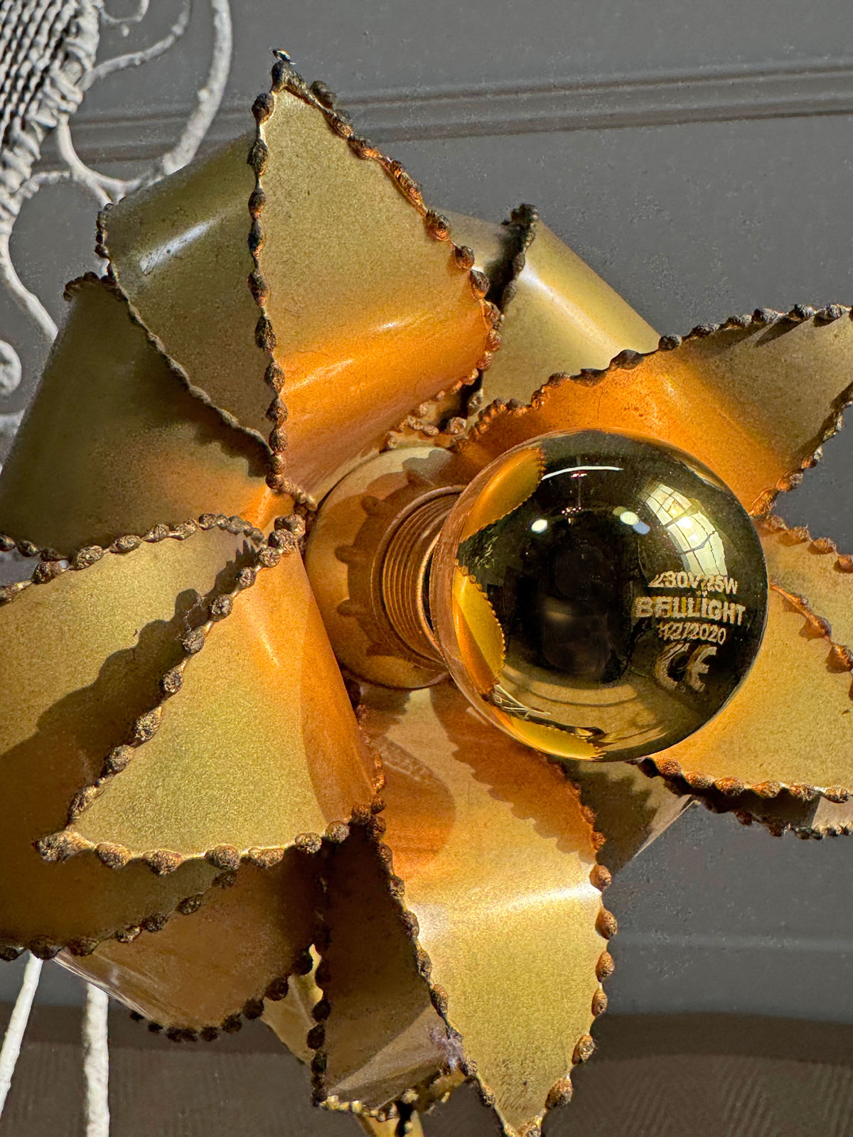 Maison Jansen Flower Table Lamp 1970's France