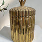 Mauro Manetti Gold Bamboo Basket Ice Bucket Italy 1960's