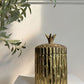 Mauro Manetti Gold Bamboo Basket Ice Bucket Italy 1960's