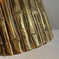 Mauro Manetti Gold Bamboo Basket Ice Bucket Italy 1960's