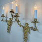 Pair of Mid Century Chinoiserie Figure Wall Lights