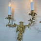 Pair of Mid Century Chinoiserie Figure Wall Lights
