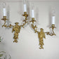 Pair of Mid Century Chinoiserie Figure Wall Lights