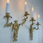 Pair of Mid Century Chinoiserie Figure Wall Lights