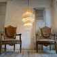 Venini Murano Quadriedri Chandelier 1970's