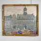 Mid Century Oil On Canvas of Mons in Belgium