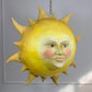 Large Folk Art Papier Mache Sun with Face