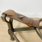 Jean-Pierre Ryckaert Tan Leather Strap and Steel Coffee Table