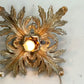 Silver Giltwood Florentine Flush Mount Light