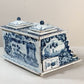 18th Century Dutch Delft Blue and White Ink Well attributed to Anthoni Pennis