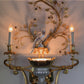 Stunning Large Banci Firenze Gilt Iron and Crystal Parrot Wall Light