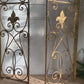 Pair of Wrought Iron Gilt Spanish Altar Gates