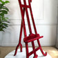 A Rare 19th Century French Gothic Revival Velvet Wrapped Studio Easel