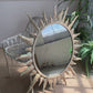 Large Brutalist Sunburst Mirror