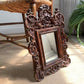 An Exceptionally Carved Qing Dynasty Hardwood Chinese Export Mirror