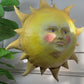 Large Folk Art Papier Mache Sun with Face