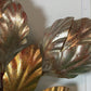 Hans Kogl Gold and Silver Leaf Wall Light