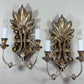 20th Century Italian Gilt Wooden Wall Lights