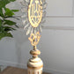 Processional Gilt Iron IHS Cross Mounted on a Baroque Altar Vase 18th Century