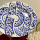 19th Century Derby Pottery Blue and White Sample Pattern Plate
