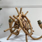 Audoux Minet an Exceptionally Rare Pair of Ships Wheel Rope Wall Lights France 1960's