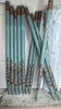vintage duck egg blue church organ pipes
