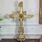 Neo-gothic Giltwood Processional Cross on Orb Circa 1810