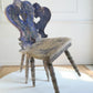 Alpine Blue Painted Folk Art Chairs