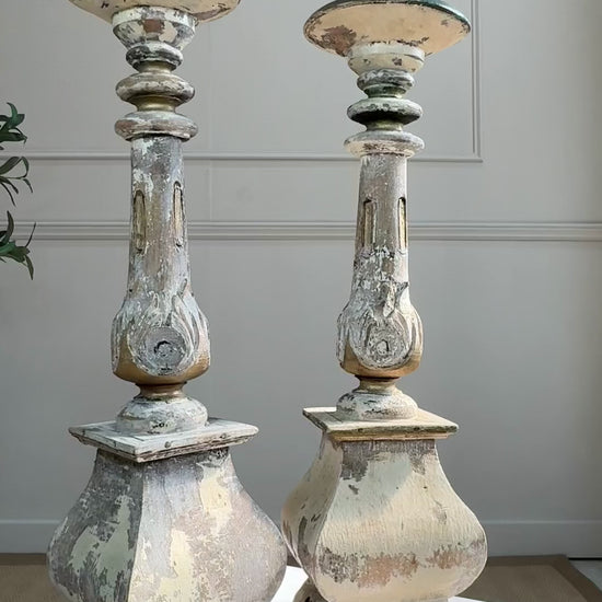 antique swedish gustavian candlesticks