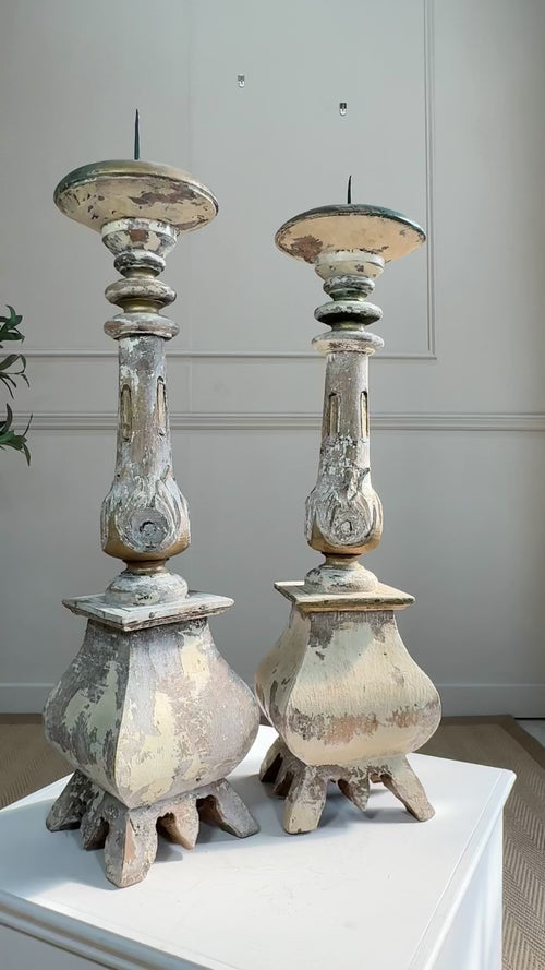 antique swedish gustavian candlesticks