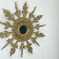 Antique Sunburst Mirror Giltwood 1920's