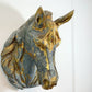 Zinc and Gold Horse Head Butchers Trade Sign Flemish 1860