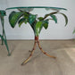 1970's Italian Toleware Faux Bamboo Palm Table