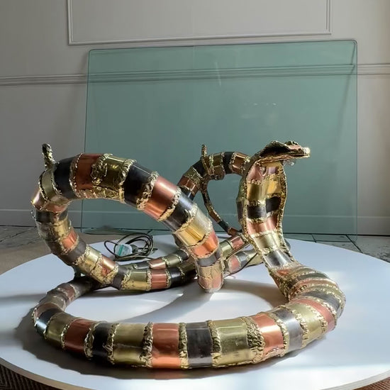 isabelle-faure-cobra-snake-sculpture-coffee-table