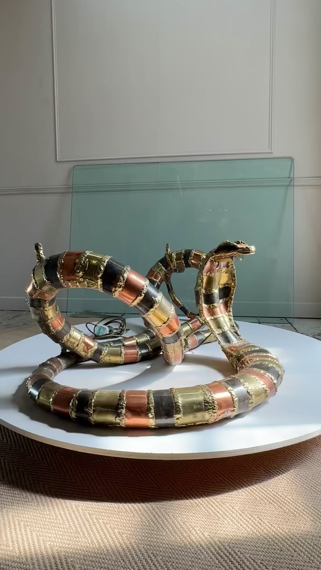 isabelle-faure-cobra-snake-sculpture-coffee-table