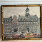 Mid Century Oil On Canvas of Mons in Belgium